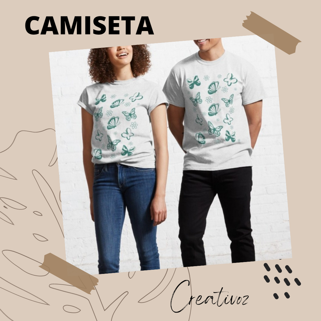 Fashion Camisetas mariposas 