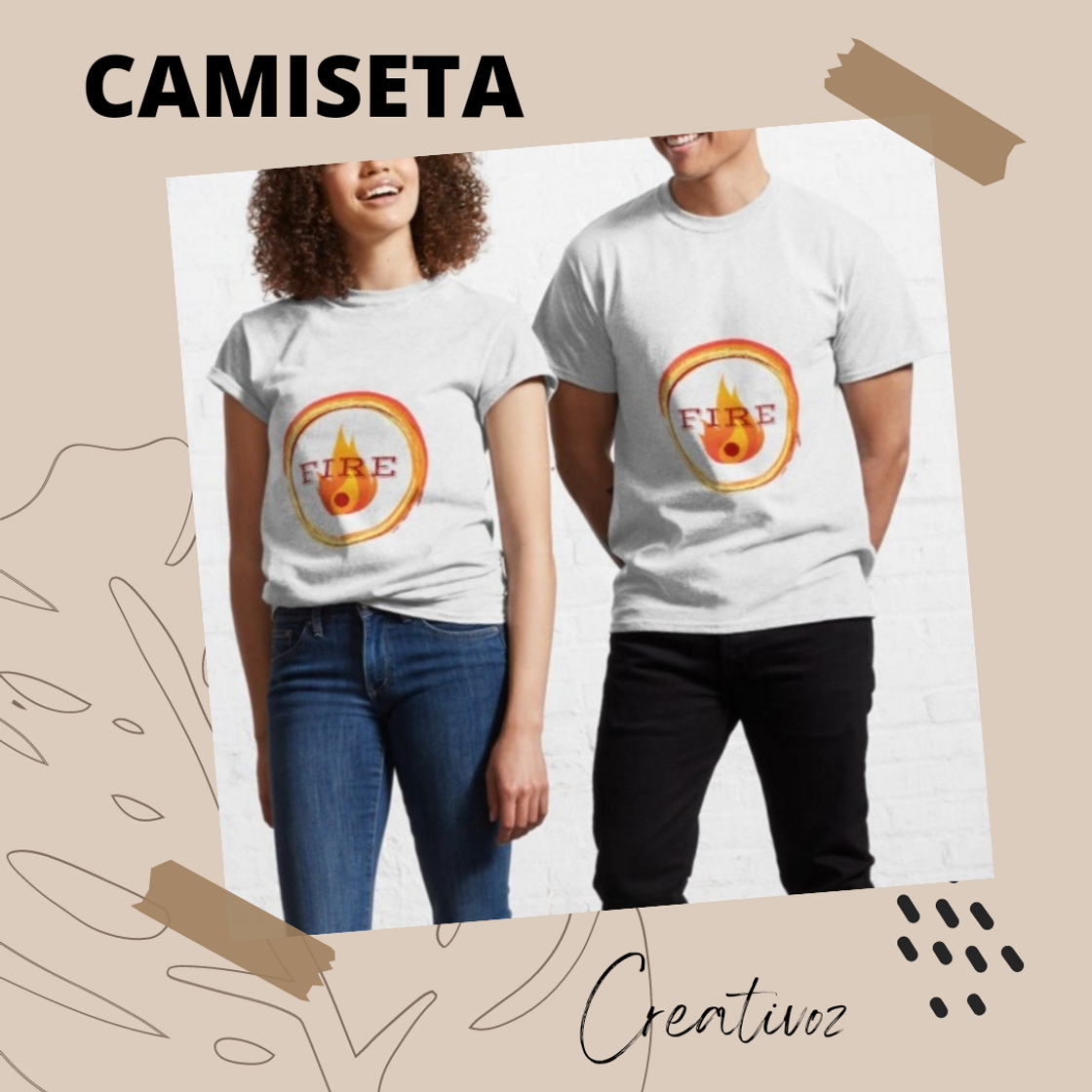 Moda Camisetas circulo de fuego 