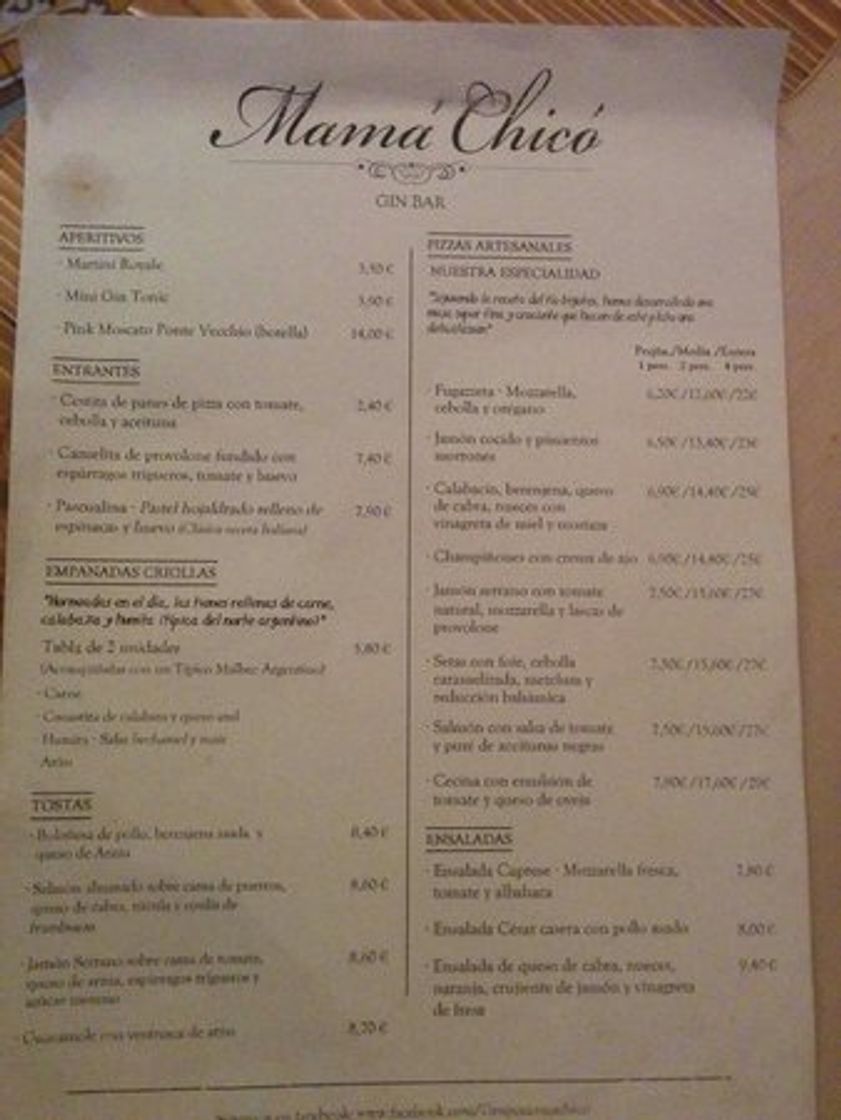 Restaurants Mamá Chicó