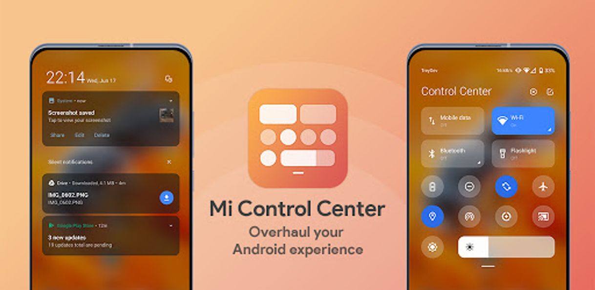 Aplicaciones Mi Control Center: Notifications and Quick Actions 