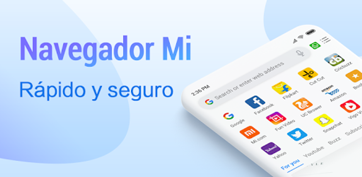 Aplicaciones Navegador Mi - Rápido y seguro