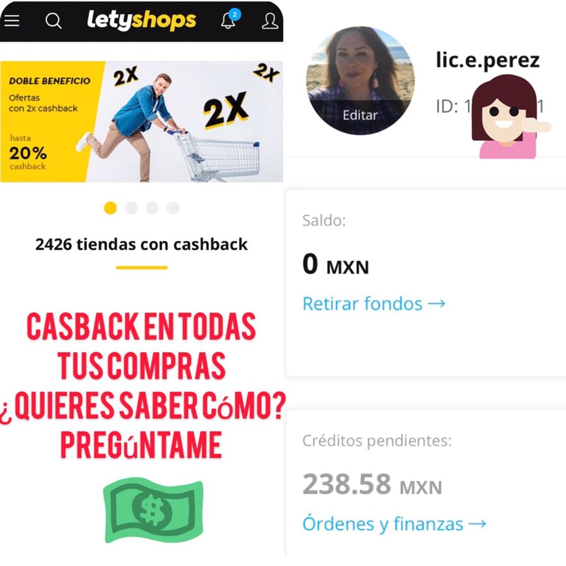 App LetyShops — Cashback service