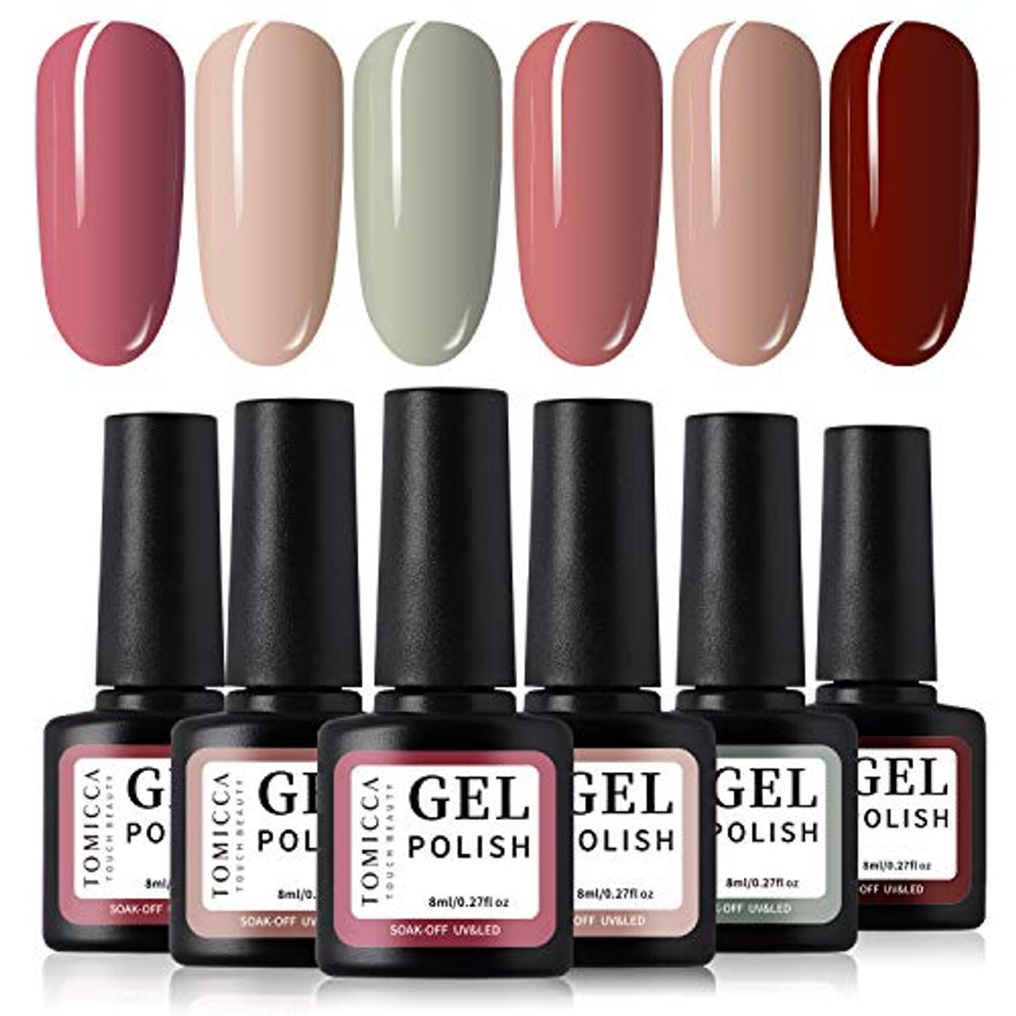 Producto TOMICCA Esmalte de Uñas Semipermanente Uñas de Gel UV LED Kit de