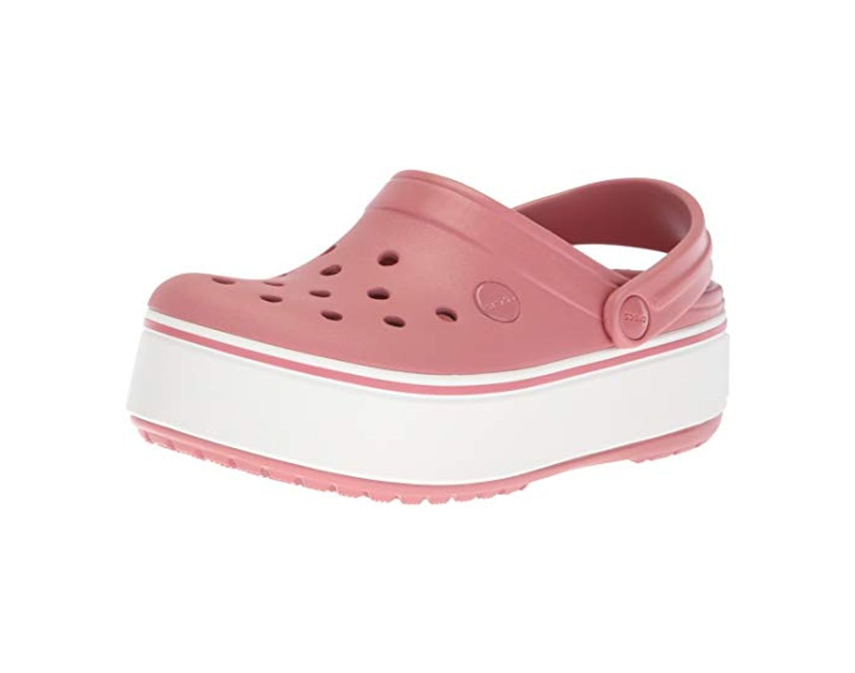 Social Crocs Crocband Platform Clog, Zuecos Unisex Adulto, Rosa