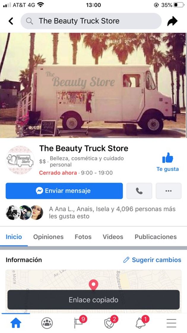 Lugar THE BEAUTY TRUCK STORE