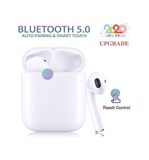 i12 TWS Auriculares inalámbricos Bluetooth 5.0, Control táctil, Mini Auriculares intrauditivos, emparejamiento