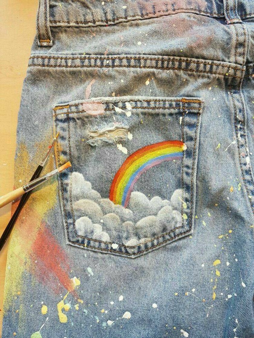 Fashion Jeans pintados.