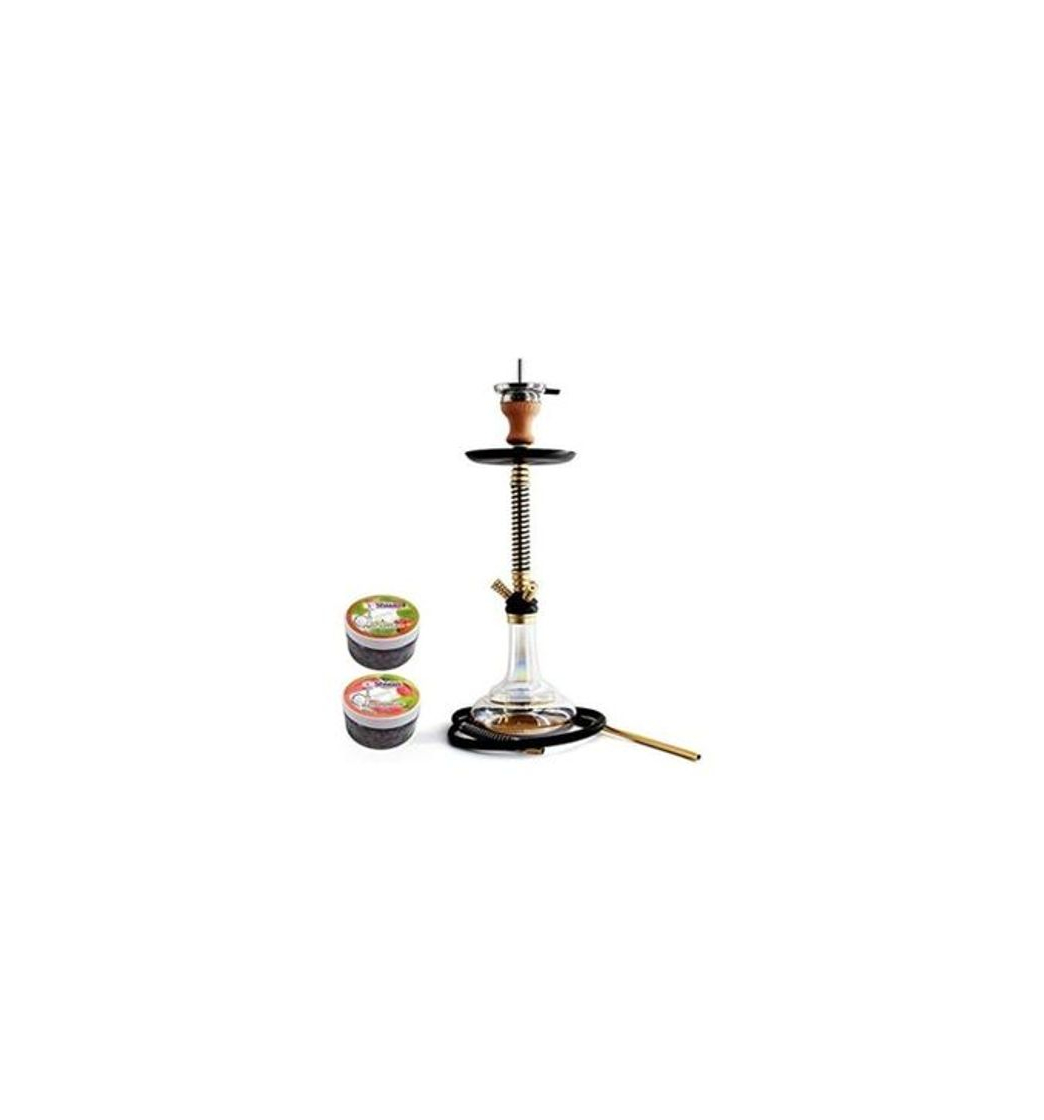 Product Kertou Shisha Hookah Cachimba Narguile Aluminio agua tubo vidrio fumar 66 cm