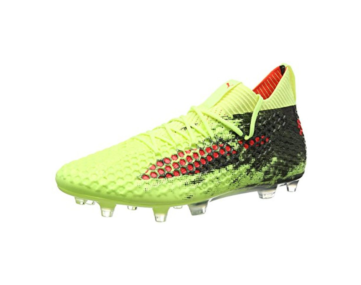 Social Puma Future 18.1 Netfit FG/AG, Zapatillas de Fútbol para Hombre, Amarillo