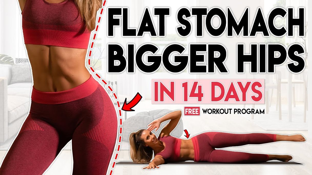 Moda FLAT STOMACH and BIGGER HIPS in 14 Days - YouTube