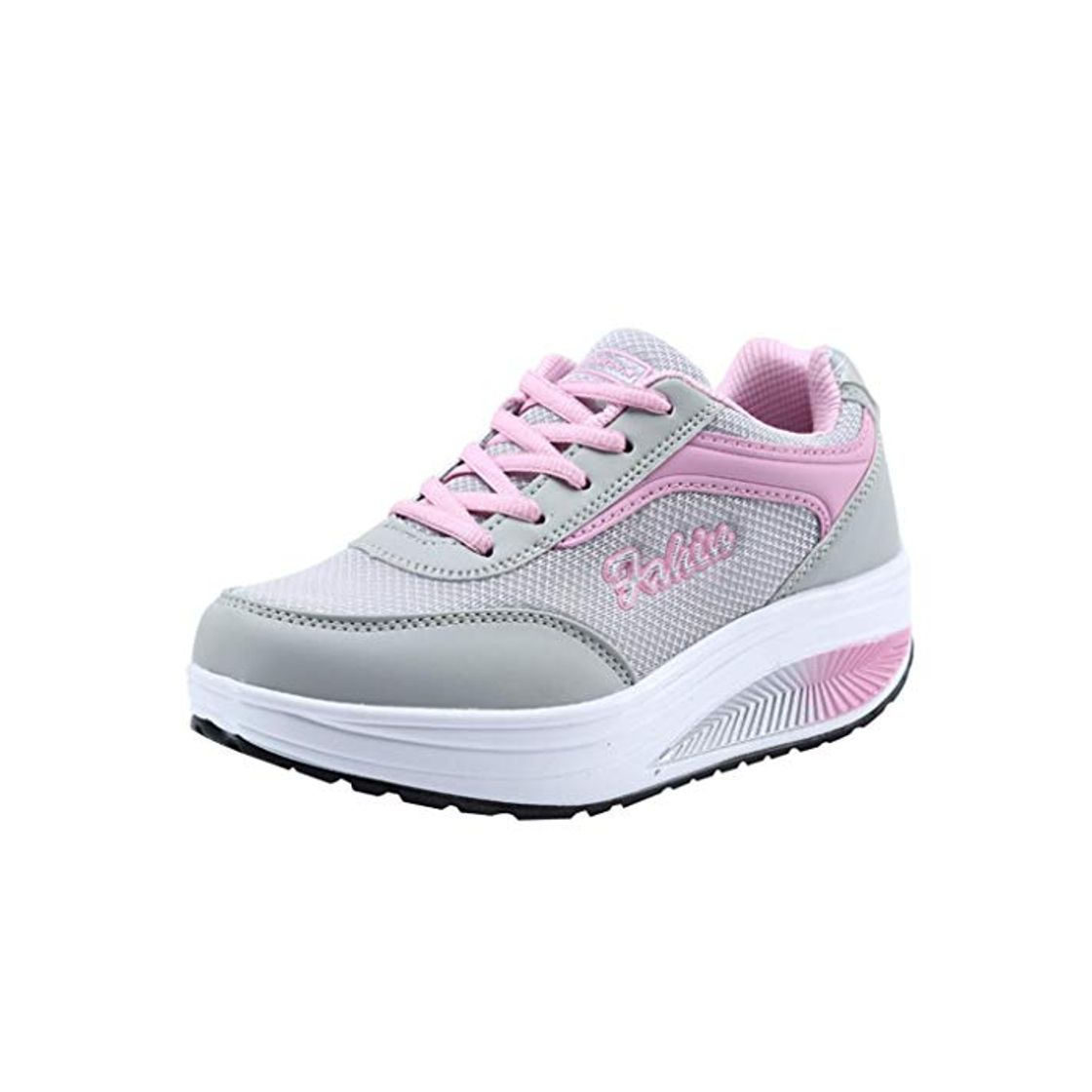 Product Zapatillas de Deportivo Plataforma para Mujer Otoño Invierno 2018 Moda PAOLIAN Calzado de Dama Casual Zapatos de Rejilla Suela Blanda Señora con Cordones Aire Libre y Deporte