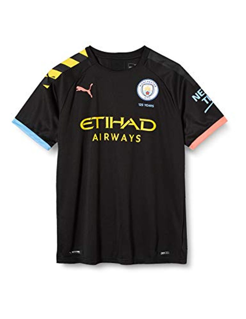 Fitness Puma Kid's MCFC AWAY Shirt Replica SS Jr with Sponsor Logo Jersey