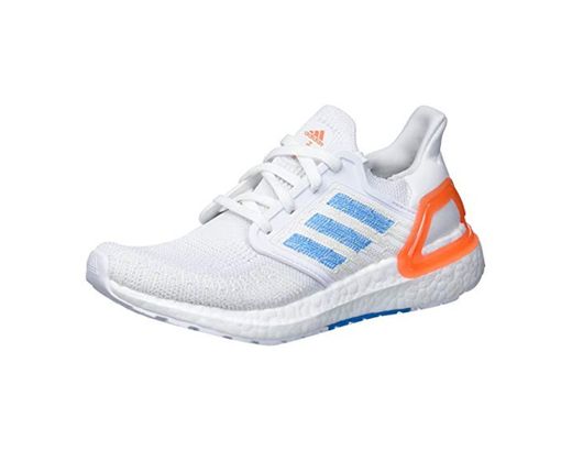 adidas Ultraboost 20 Primeblue Zapatillas de correr para hombre, Blanco