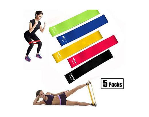 Aowentrade Resistance Bands Exercise Loops, Resistance Loop Bands, Natural Latex Workout Bands