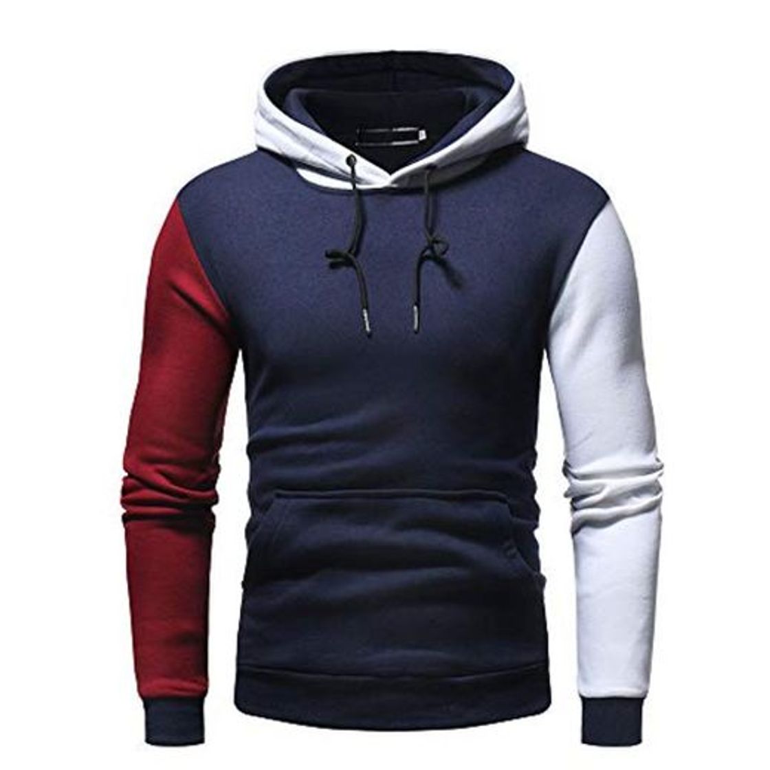 Fashion Hombres Sudadera con Capucha Casual Tops Deporte Blusa Manga Larga De Patchwork Blanca Beisbol Divertidas Camuflaje Calavera Camisas Otoño riou