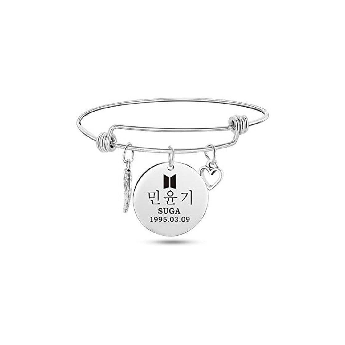 Producto CAR-TOBBY Kpop Bangtan Boys Pulsera de acero de titanio para SUGA Jimin