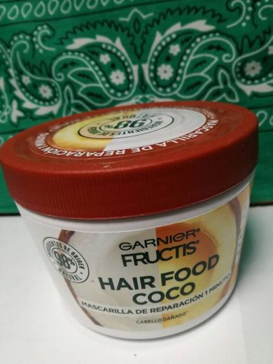 Garnier Fructis Mascarilla para cabello natural y vegana 