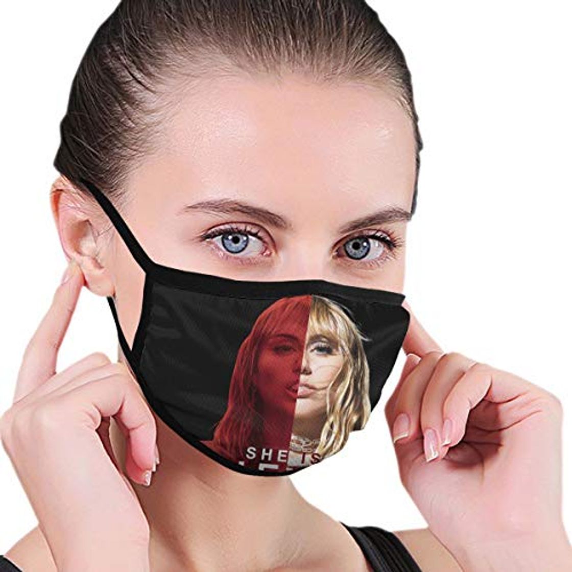 Social Cdddma Pa?uelo Transpirable Balaclava Miley Cyrus She Is Here Bufanda De Polvo Pasamonta?as