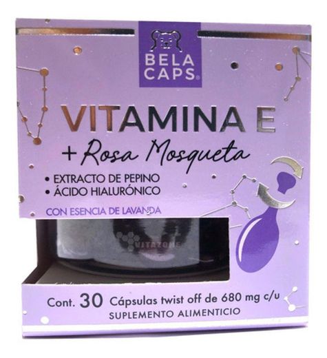 Rosa mosqueta cápsulas de vitamina e