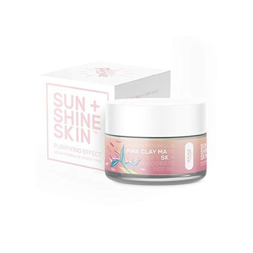 Mascarilla de arcilla rosa de Sun Prive; purifica de la piel