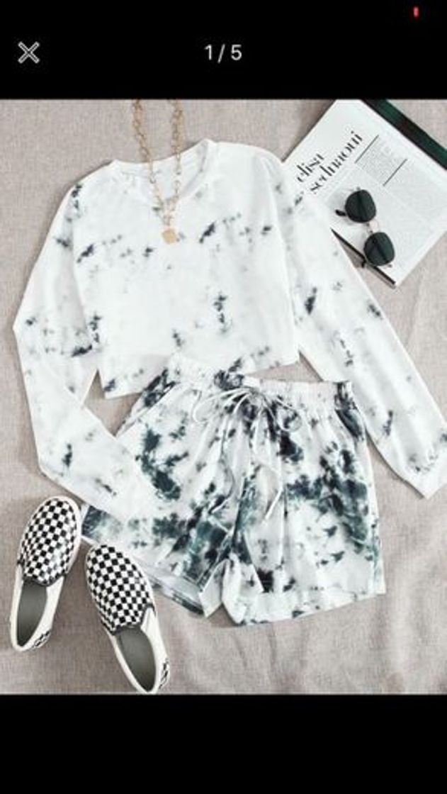 Moda Outfit blanco con negro 