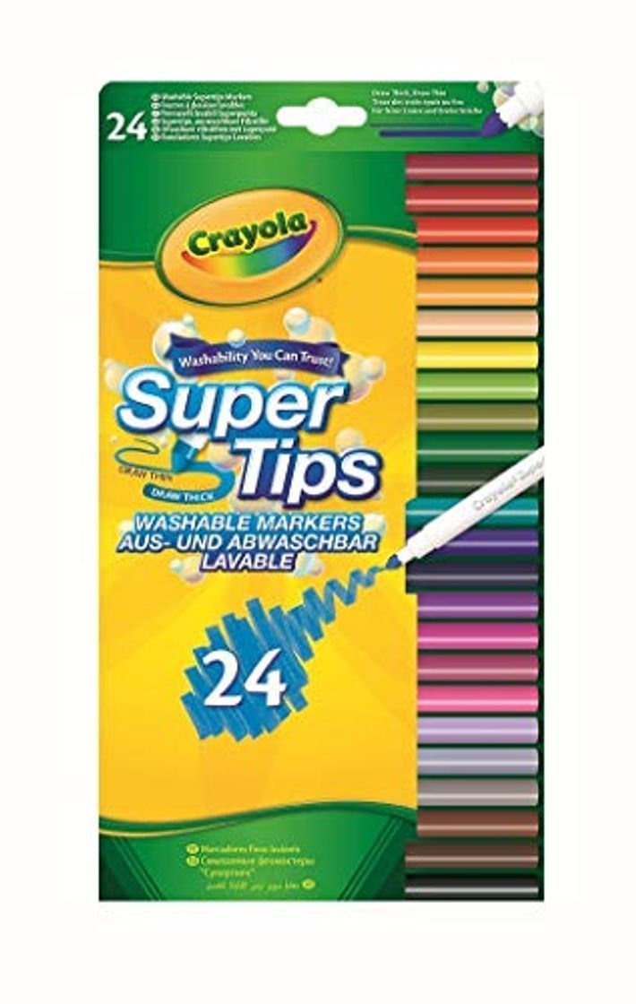 Social CRAYOLA - Estuche de 24 rotuladores Finos