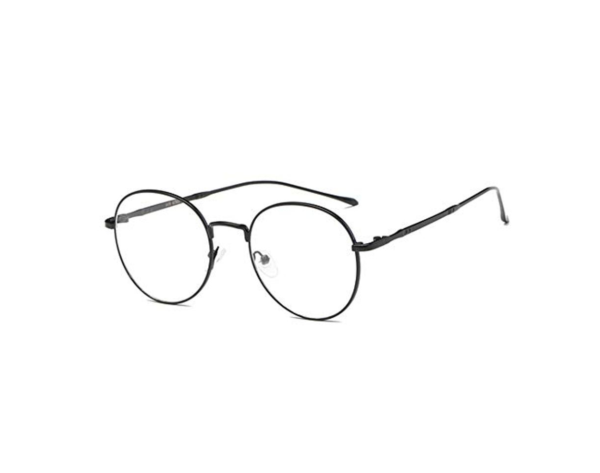 Social Flydo Gafas Metal Redondas Estilo Retro de los Años Sesenta Hombre y