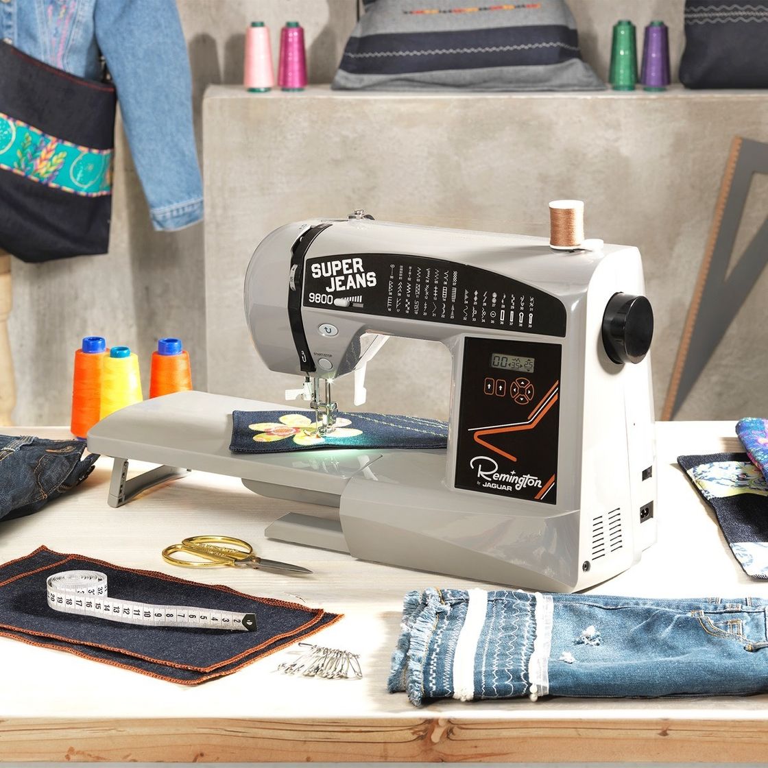 Fashion Máquina de Coser Remington Computarizada Super Jeans 9800 ...