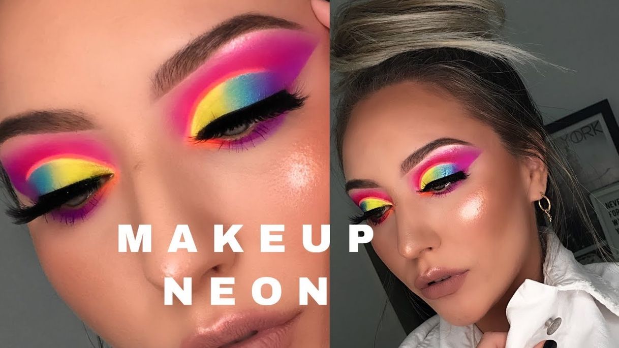 Social TUTORIAL MAQUILLAJE COLORIDO - YouTube