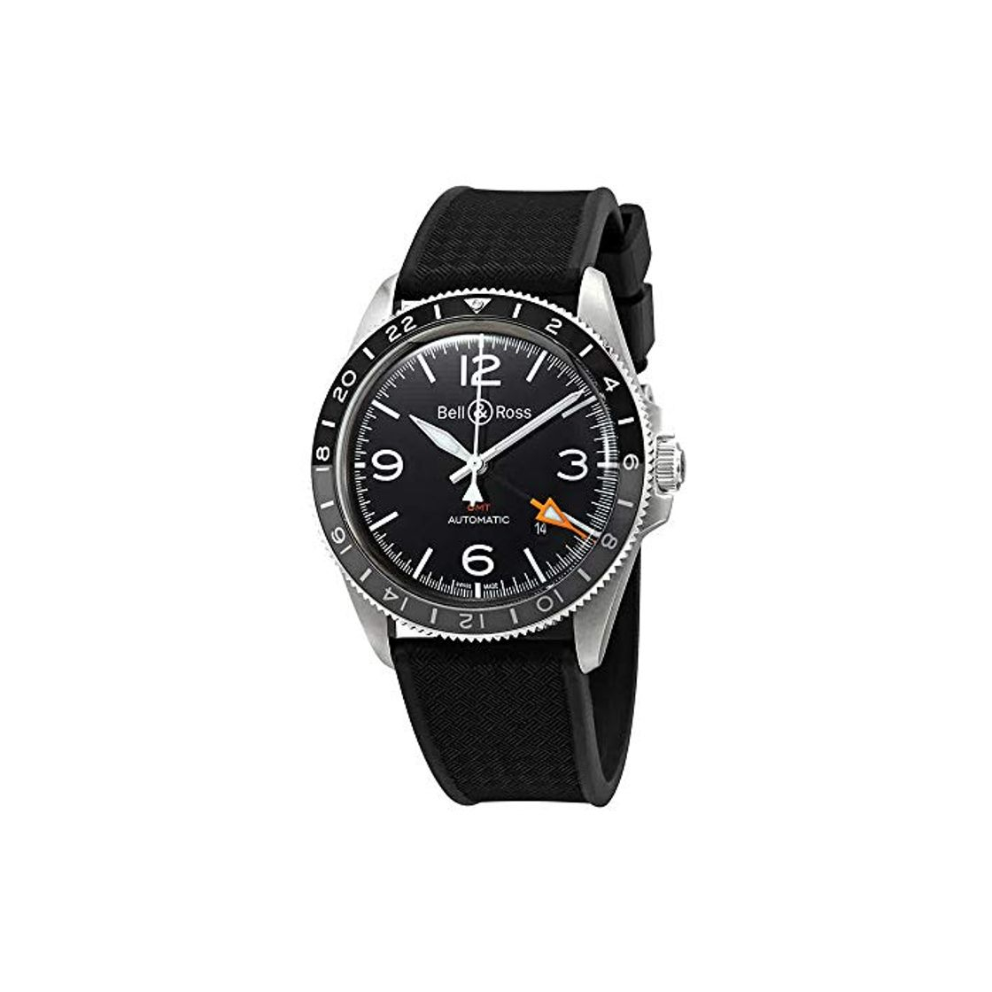 Products Bell & Ross Vintage BR V2-93 GMT BRV293-BL-ST