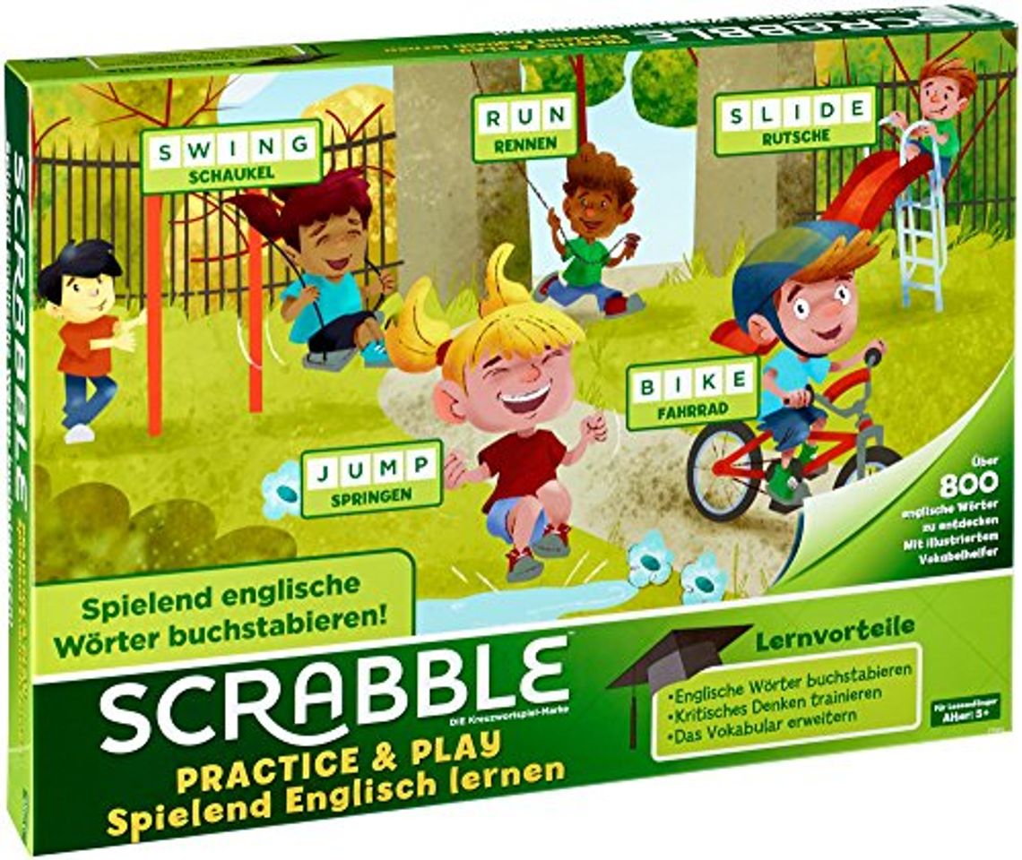 Producto Mattel Games Scrabble Practice and Play, Juego de Mesa Infantil Educativo