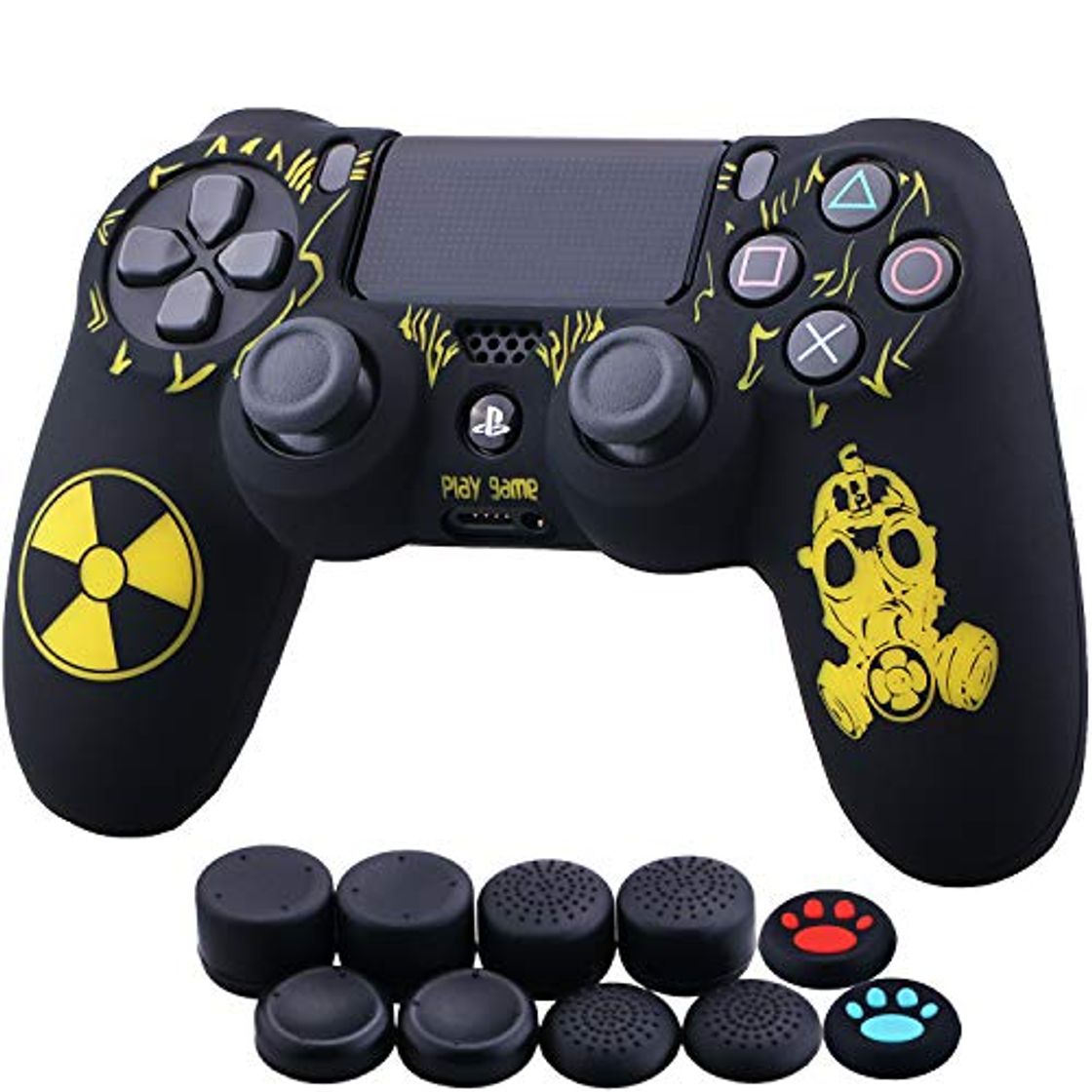 Product YoRHa Grabado Láser Silicona Caso Piel Fundas Protectores Cubierta para Sony PS4/slim/Pro