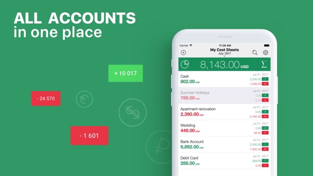 App Cost Track: your Money Tracker