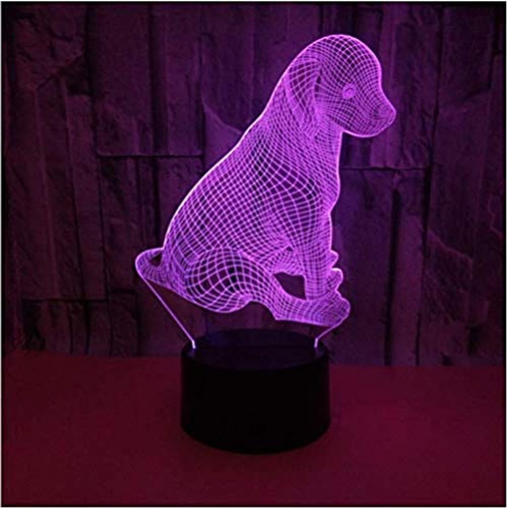 Product Animal Dog Lámparas de mesa 3D Lámpara de escritorio de regalo táctil colorida Luminaria de mesa Lámparas de mesa para sala de estar