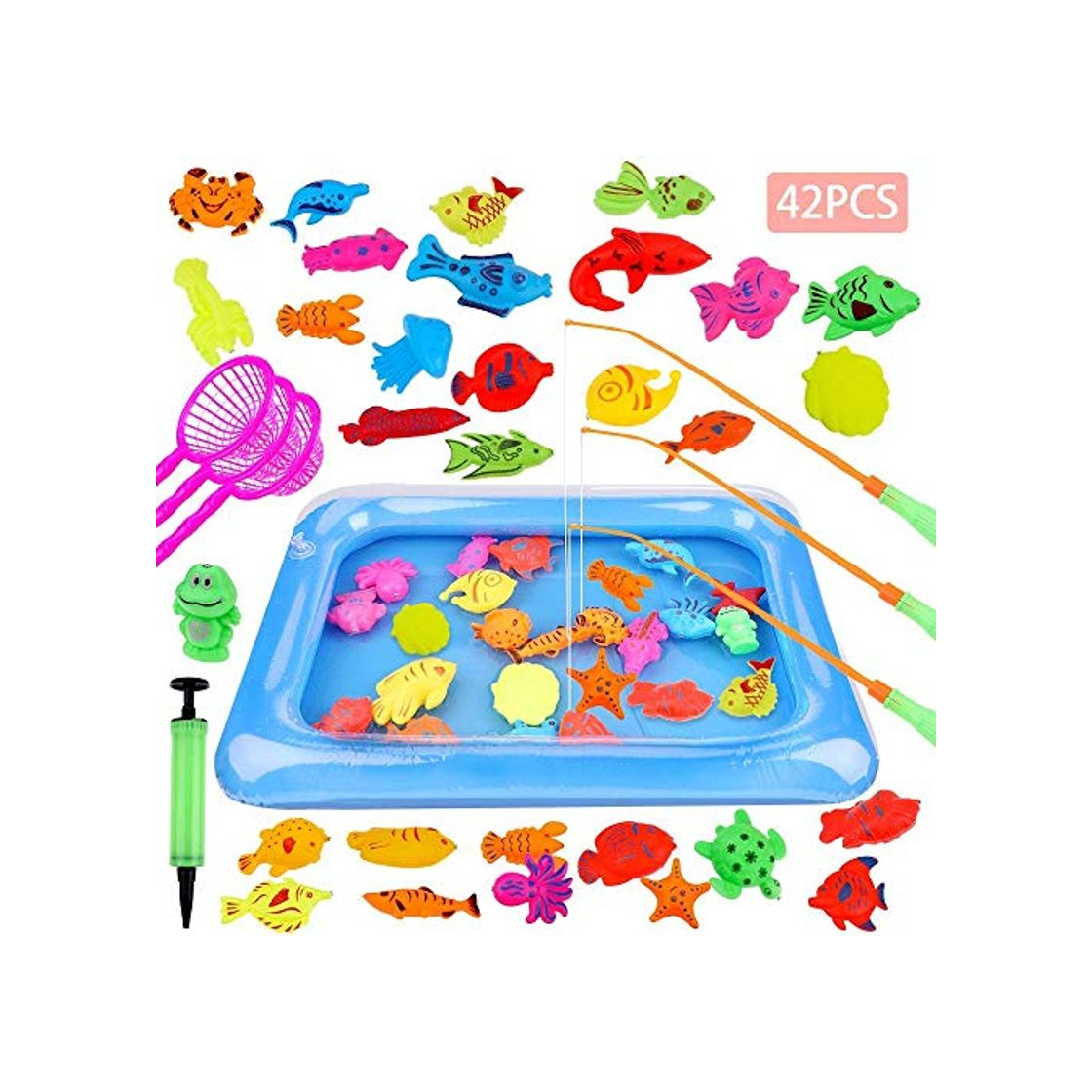 Producto GOLDGE 42PCS Juguete de Pesca para Niño