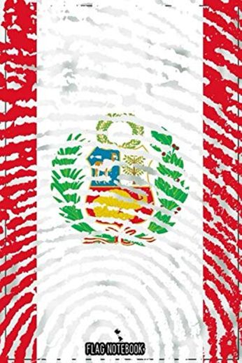 Flag Notebook: Peru Flag Notebook ~ 100 page Journal with Peru national