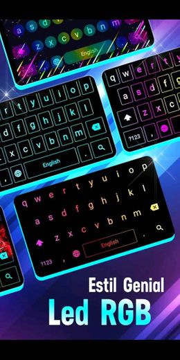 Neon LED Keyboard - RGB Lighting Colors 