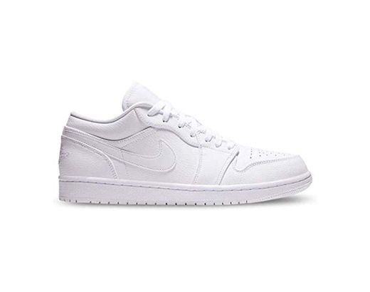 Nike Air Jordan 1 Low, Zapatos de Baloncesto para Hombre, Blanco