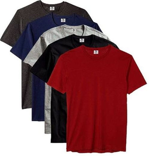 Kit com 5 Camisetas Masculina Básica Algodão Premium