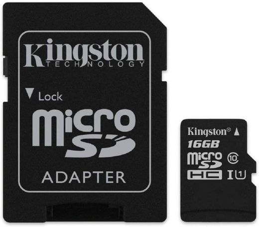 Cartão de Memória Canvas Select microSD 16GB, Kingston, Pret