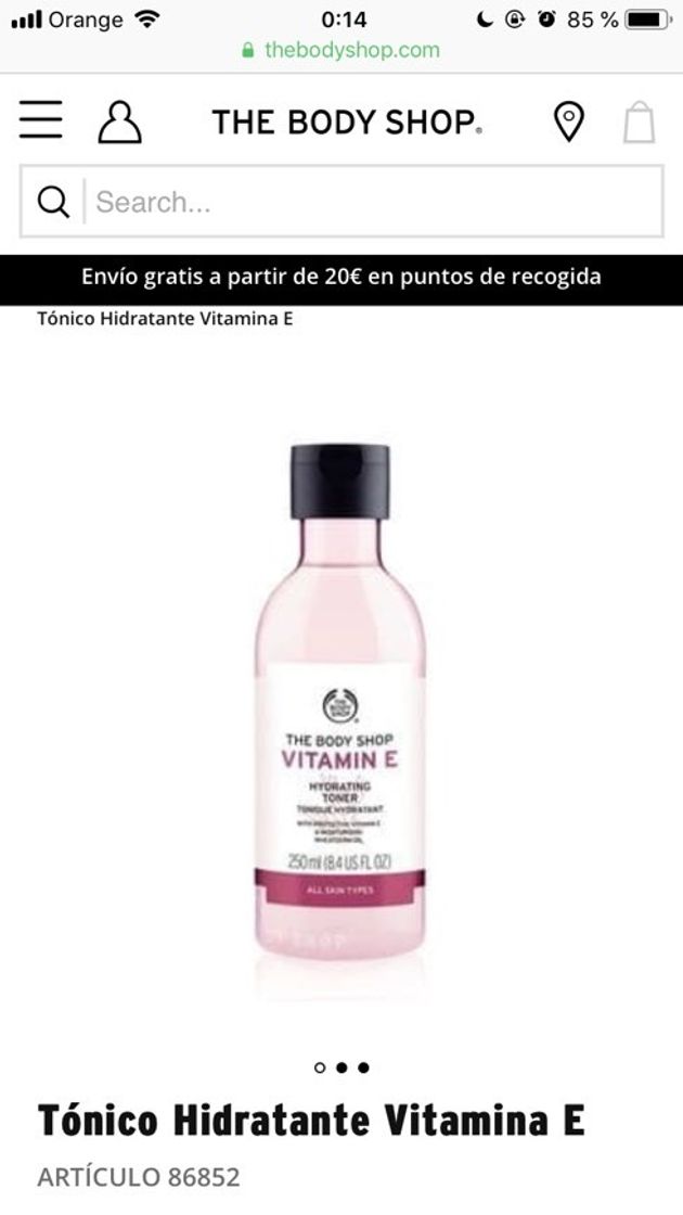 Product Tónico Vitamina E