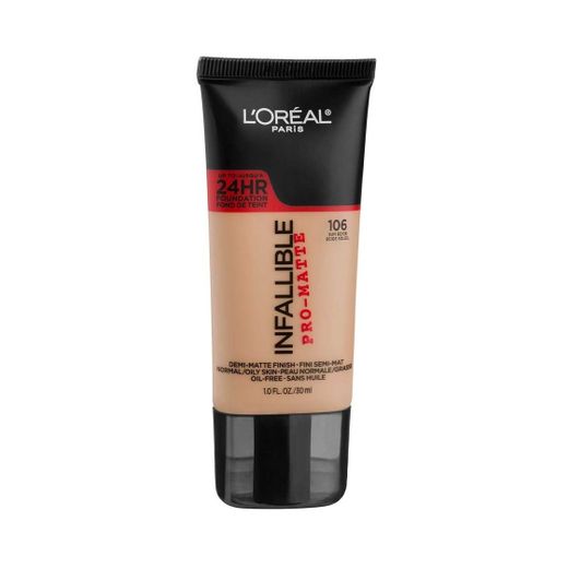 Base de maquillaje líquido infallible pro mate de L'Oréal