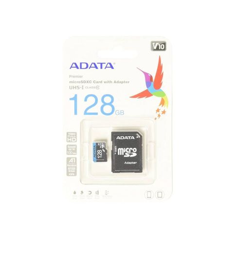 ADATA 128 GB Tarjeta de Memoria Micro SDXC con Adaptador 