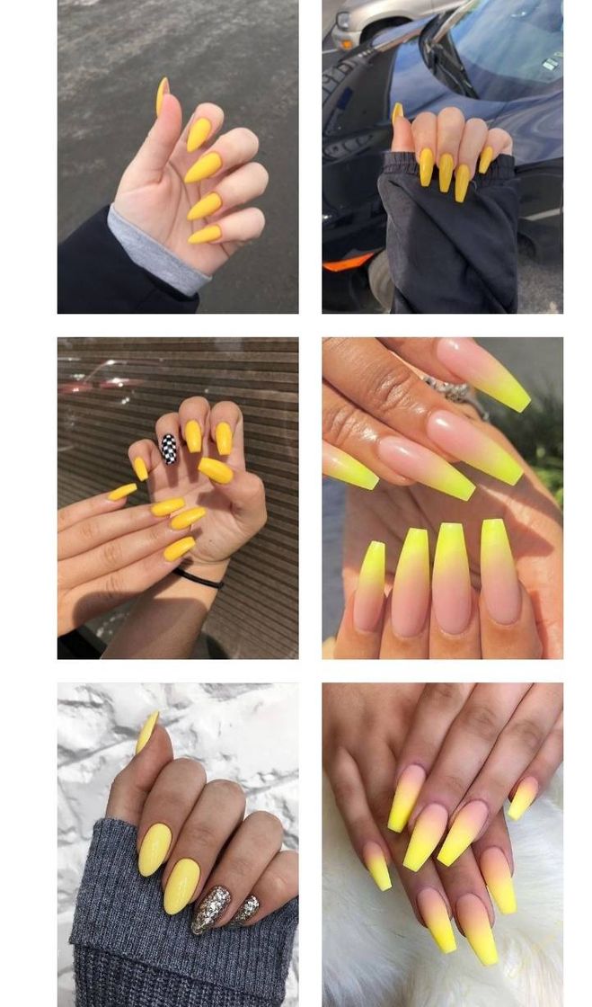 Moda Uñas Amarillas💛