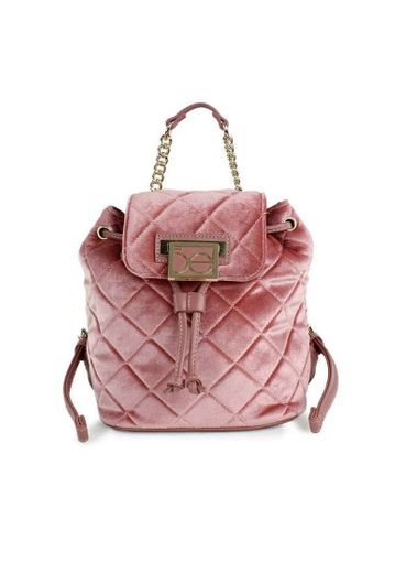 Backpack rosa terciopelo Cloe 😍