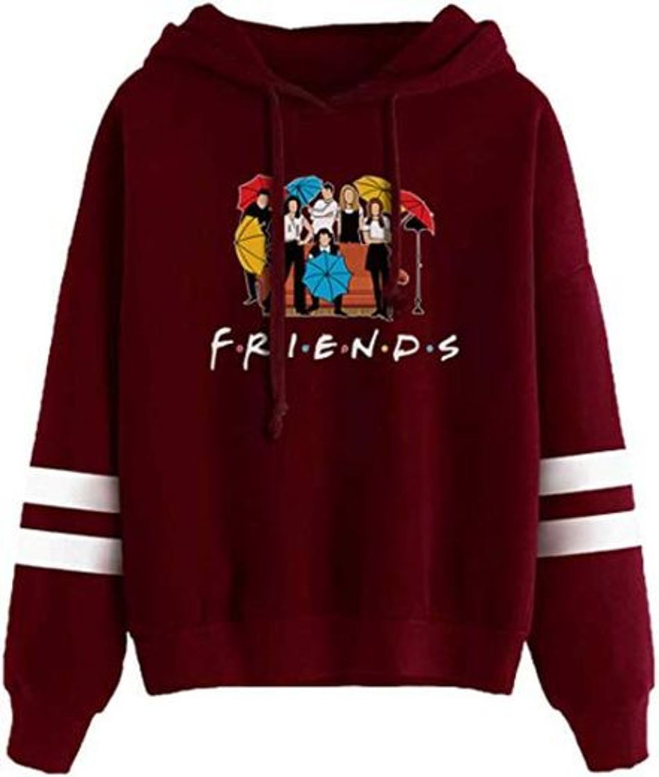 Moda FLYCHEN Mujer Sudaderas con Capucha Amigo Sudadera Friends Amigo Programa de televisión