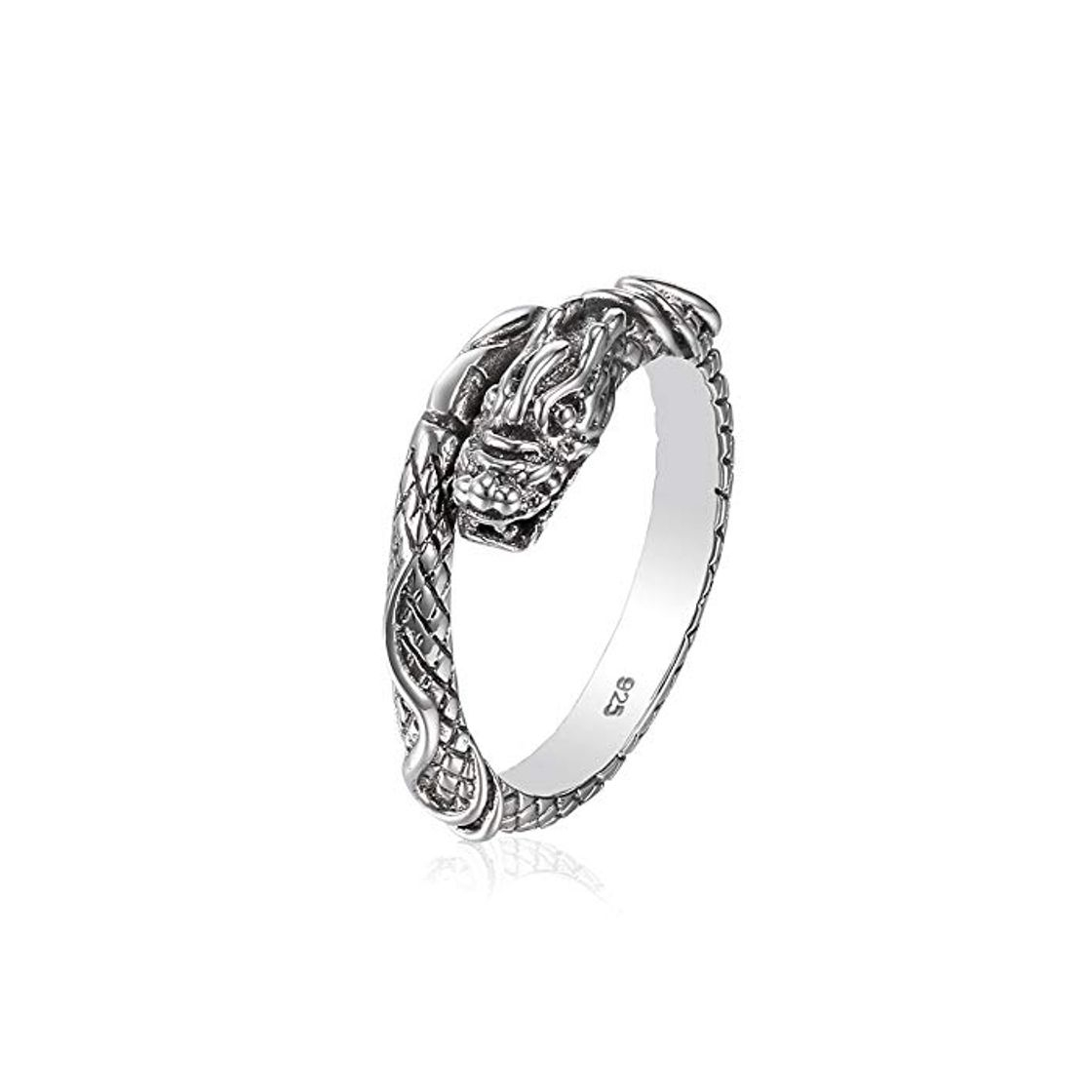 Productos Serebra Jewelry Dragón Anillo de plata de ley 925 tamaño ajustable unisex hombres mujeres