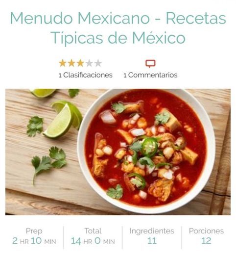Receta de Menudo Mexicano - Recetas Típicas de México ...