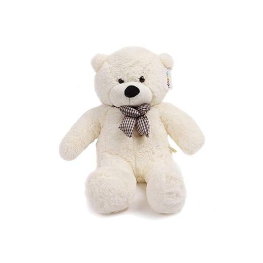 120 cm gigante teddy oso de peluche con adorno de nudo animal