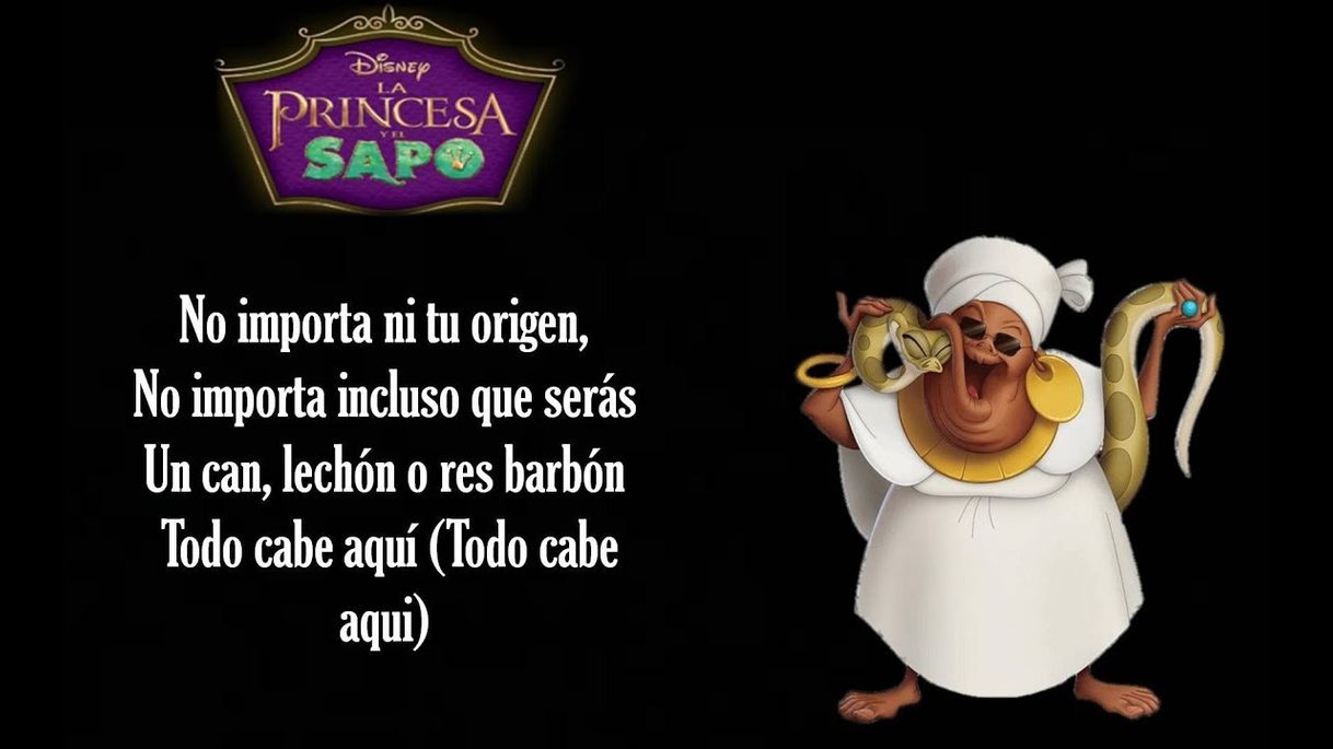 Canción La princesa y el sapo - trabaja duro